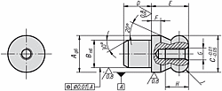 STRAIGHT BOLT A=10 FORM BWITH BALL END