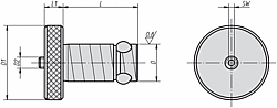 LOCATING CYLINDERD=13, L=27,6