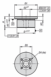 [-de-] MONTAGEPLATTEN FÜR FORMSPANNER M6