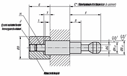 CLAMPING PIN B=5, C=50