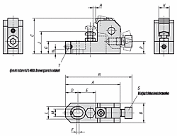 SIDE CLAMP WITH THRUST BOLTFOR M8