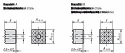 SQUARE GRIPPER FROM AA=10, G=M5