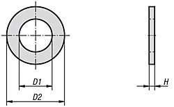 WASHER DIN EN ISO 7089 AFOR M3