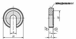 C-WASHER DIN 6372B=5,25, D1=17