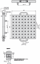 [-de-] ZERO LOCK WECHSELPALETTE 4-FACH MIT RASTER 50 , M12 / 12F7